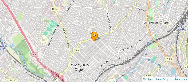 localisation de l'entreprise BDR 91 SAVIGNY 46 BRANLY à SAVIGNY-SUR-ORGE