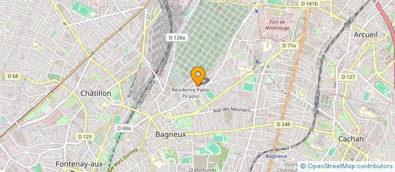 localisation de l'entreprise BDR 92 BAGNEUX 1 EGALITE 2 à BAGNEUX