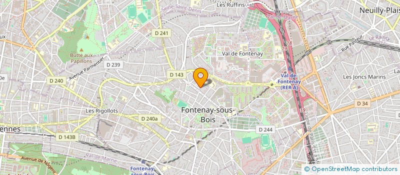localisation de l'entreprise BDR 94 FONTENAY 16 MICHELET à FONTENAY-SOUS-BOIS