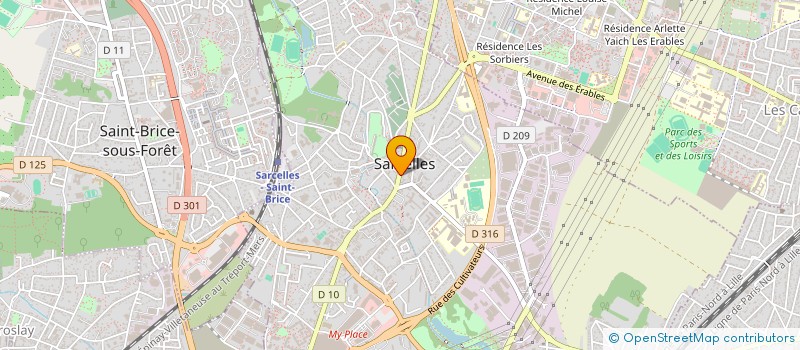 localisation de l'entreprise BDR 95 SARCELLES 106 BROSSOLETTE à SARCELLES