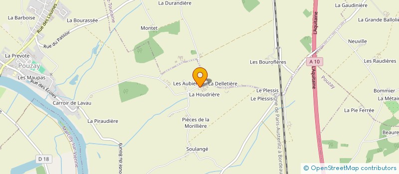 localisation de l'entreprise BDR ENERGIE  POUZAY