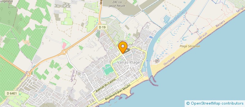 localisation de l'entreprise BDR IMMOBILIER SUD  VALRAS-PLAGE