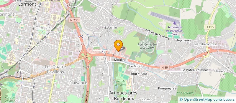 localisation de l'entreprise BDRR ELECTRO  ARTIGUES-PRES-BORDEAUX