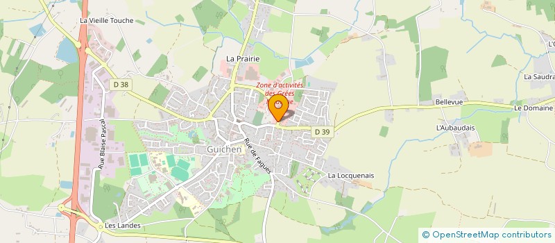 localisation de l'entreprise BDS  GUICHEN