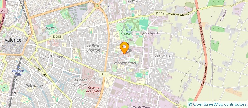 localisation de l'entreprise BDS FOOD  VALENCE