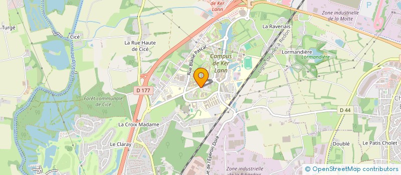 localisation de l'entreprise BDS - UNILASALLE RENNES  BRUZ