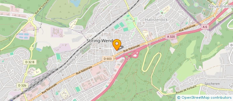 localisation de l'entreprise BDSI  STIRING-WENDEL