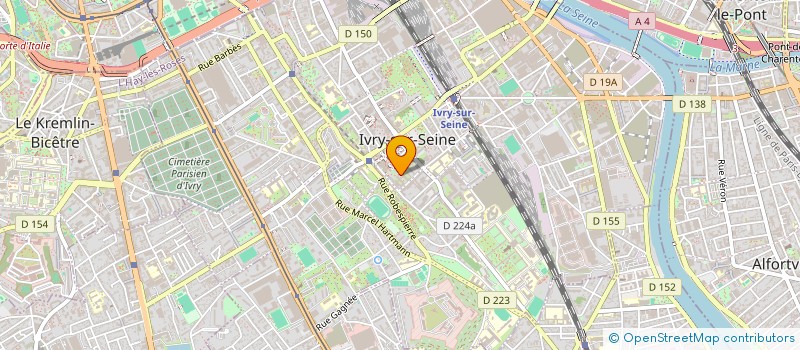 localisation de l'entreprise BDSONIC à IVRY-SUR-SEINE