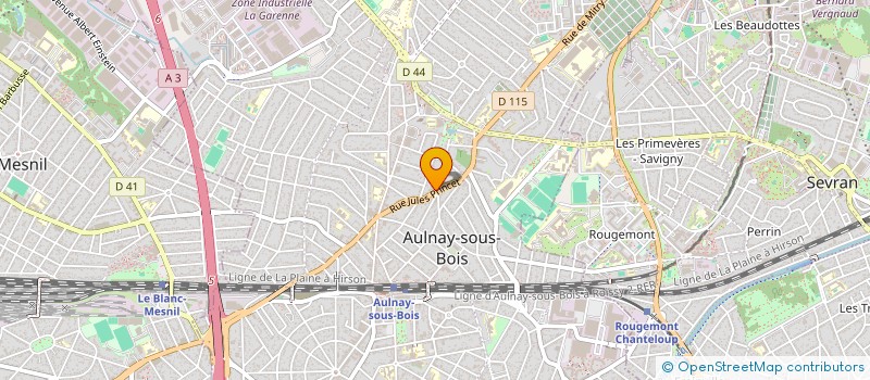 localisation de l'entreprise BDSP à AULNAY-SOUS-BOIS
