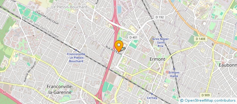 localisation de l'entreprise BDSS FERMETURES à ERMONT