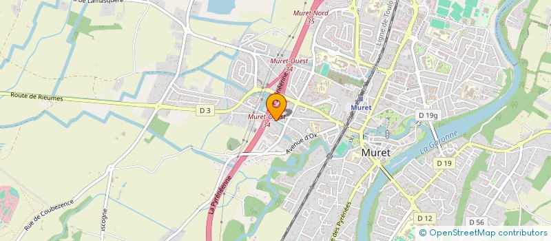 localisation de l'entreprise BDT  MURET