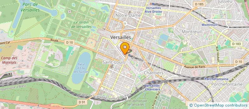 localisation de l'entreprise BDU-SOLUTIONS à VERSAILLES