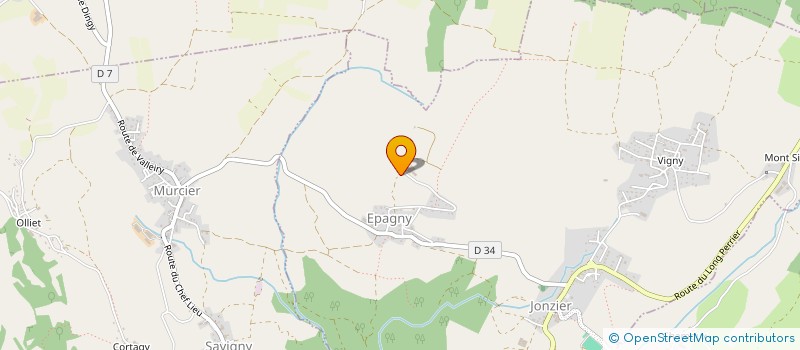 localisation de l'entreprise BDUP PLOMBERIE CHAUFFAGE  JONZIER-EPAGNY