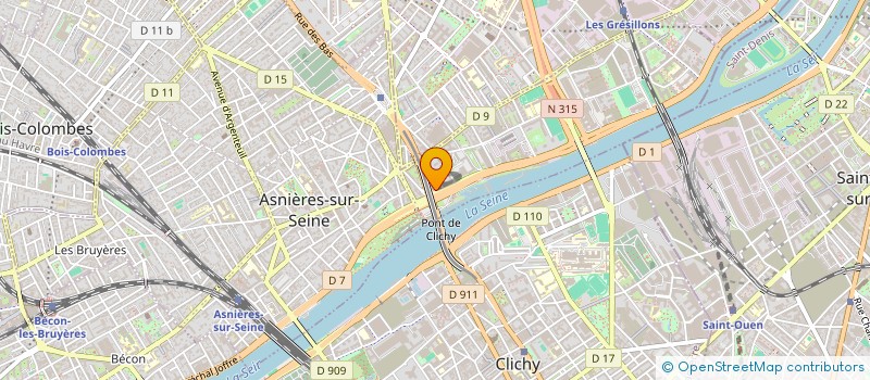 localisation de l'entreprise BDV à ASNIERES-SUR-SEINE