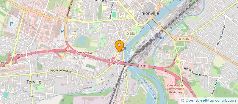 localisation de l'entreprise BDW à THIONVILLE