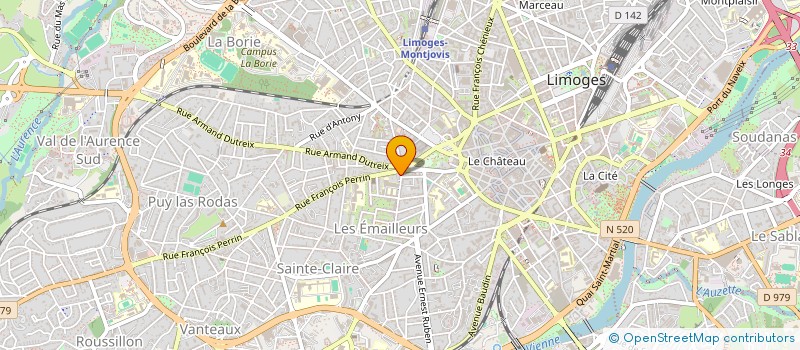 localisation de l'entreprise BDX BZ à LIMOGES
