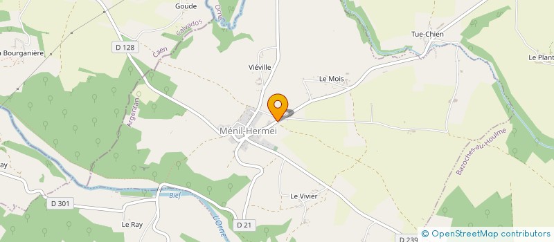 localisation de l'entreprise BDX CARROSSERIE à MENIL-HERMEI