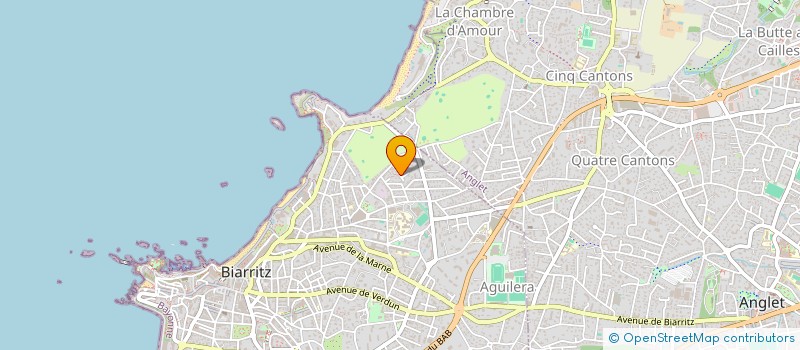 localisation de l'entreprise BDX1 à BIARRITZ