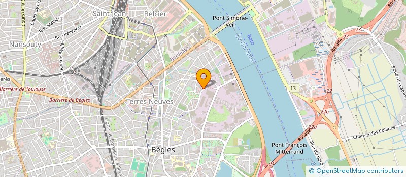 localisation de l'entreprise BDXCARS 33 à BEGLES