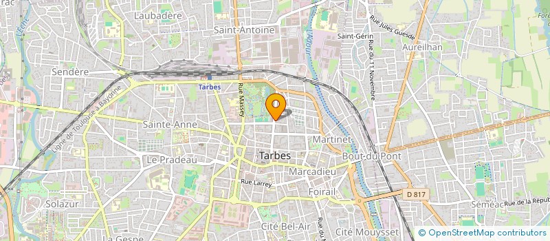 localisation de l'entreprise BDZ IMMO  TARBES