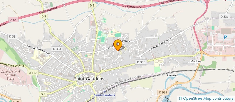 localisation de l'entreprise BE 31 AUTOMOBILE  SAINT-GAUDENS