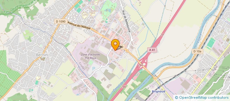 localisation de l'entreprise BE 38 à CROLLES