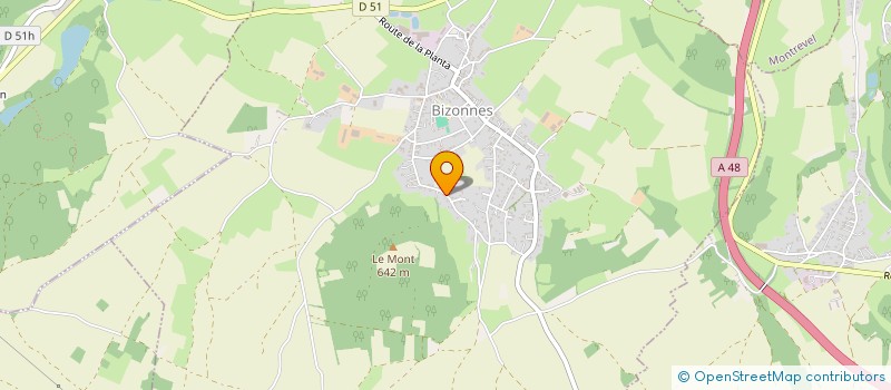 localisation de l'entreprise BE.3C.  BIZONNES