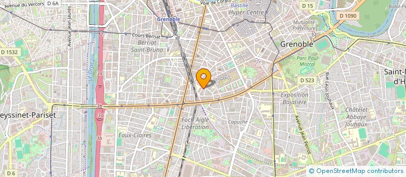 localisation de l'entreprise BE&ACT HOLDING à GRENOBLE