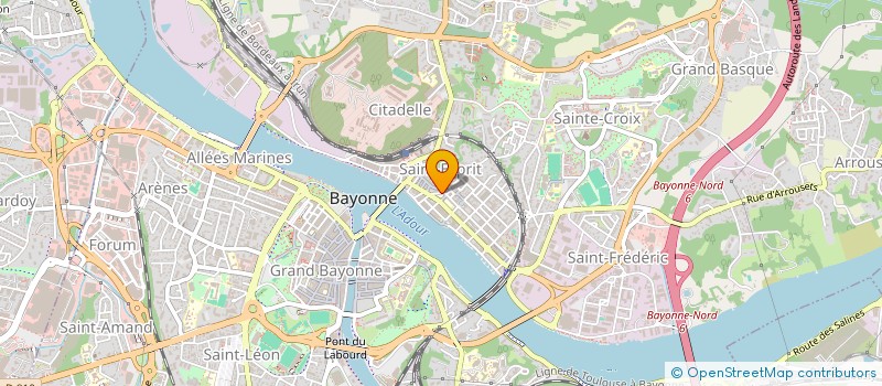 localisation de l'entreprise BE-ACTE  BAYONNE