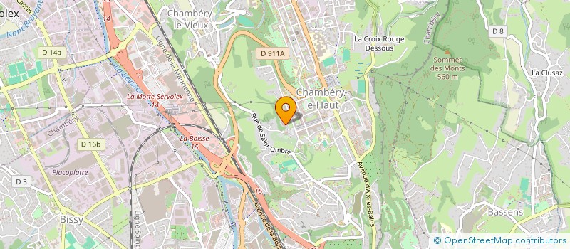 localisation de l'entreprise BE ALP'EAK à CHAMBERY