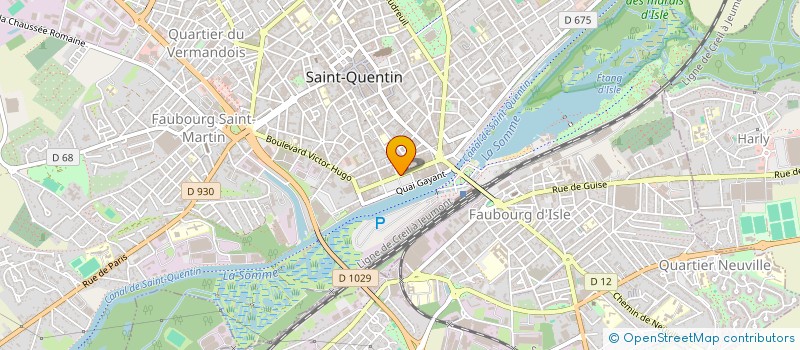 localisation de l'entreprise BE AND VAPE à SAINT-QUENTIN
