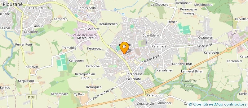 localisation de l'entreprise BE ANNE LE GUENNEC à PLOUZANE