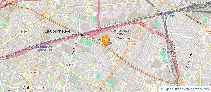 localisation de l'entreprise BE API à LA COURNEUVE