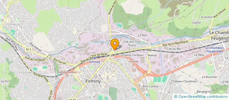 localisation de l'entreprise BE'ATITUD  FIRMINY