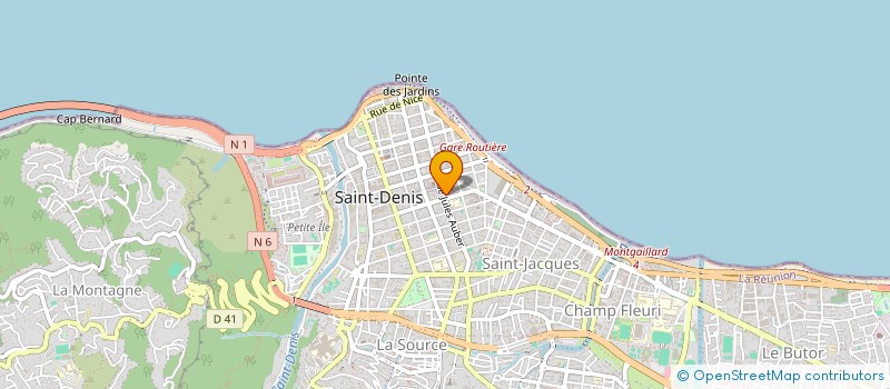 localisation de l'entreprise BE'ATTITUDE à SAINT-DENIS