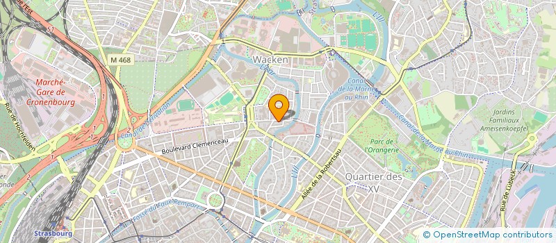 localisation de l'entreprise BE AWARE à STRASBOURG