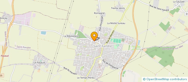 localisation de l'entreprise BE AWAY  SAINT-XANDRE