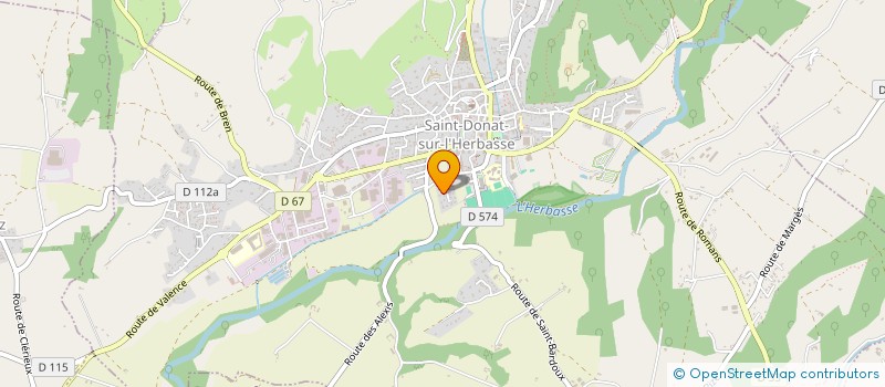 localisation de l'entreprise BE-BOPE  SAINT-DONAT-SUR-L'HERBASSE