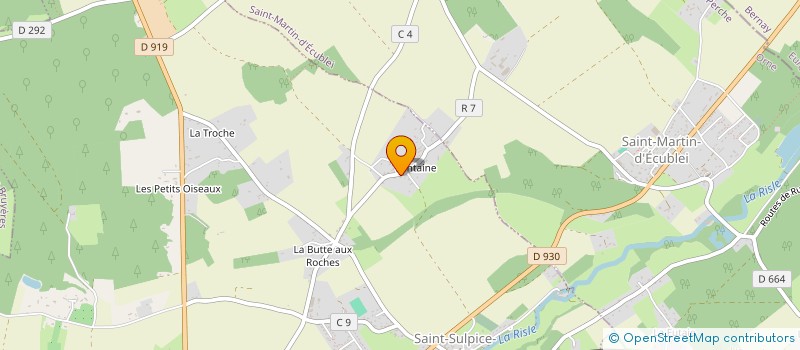 localisation de l'entreprise BE BTP COLIN à SAINT-SULPICE-SUR-RISLE