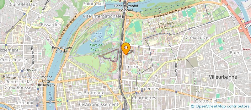 localisation de l'entreprise BE CHEERY BEE  VILLEURBANNE