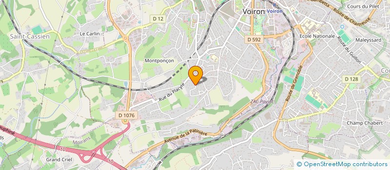 localisation de l'entreprise BE.CLEAN  VOIRON