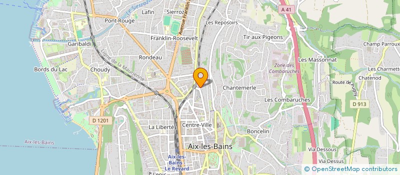 localisation de l'entreprise BE COLIBRI  AIX-LES-BAINS