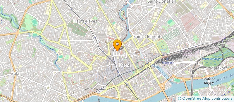 localisation de l'entreprise BE COM à NANTES