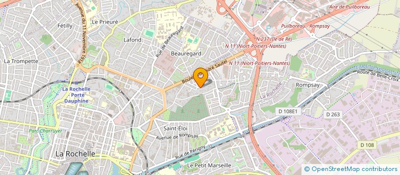 localisation de l'entreprise BE.COM  LA ROCHELLE