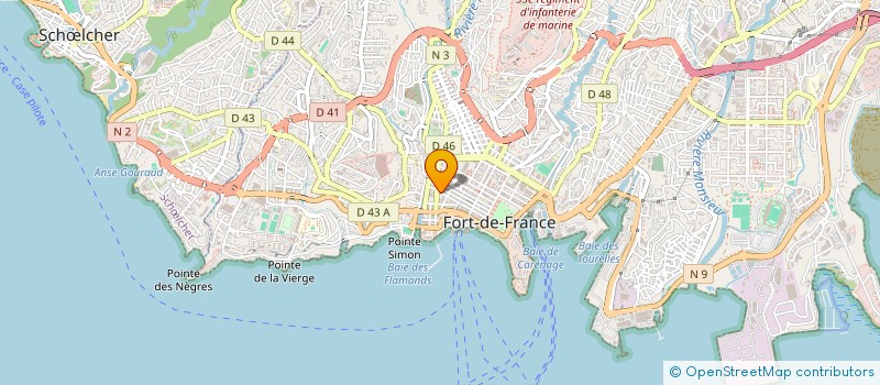 localisation de l'entreprise BE COM BE  FORT-DE-FRANCE