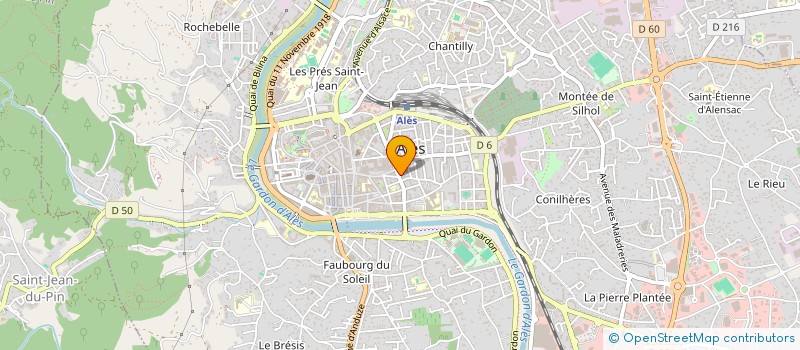 localisation de l'entreprise BE.COM.E  ALES