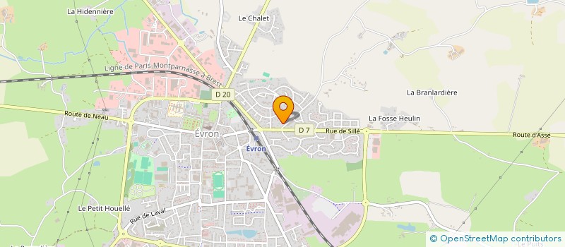 localisation de l'entreprise BE COM HAPPY  EVRON