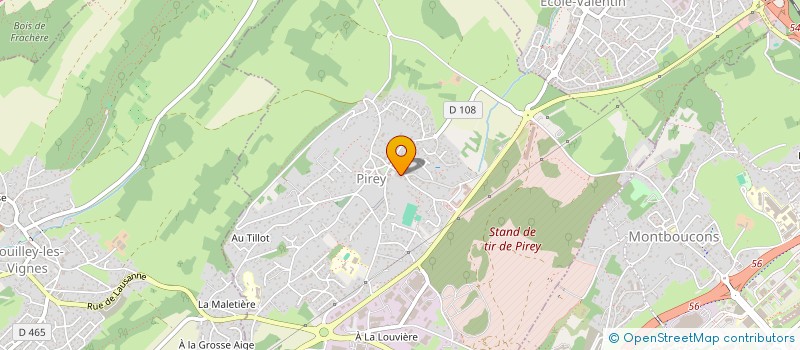 localisation de l'entreprise BE COMM'  PIREY