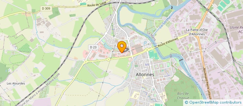 localisation de l'entreprise BE CONCEPT HABITAT à ALLONNES