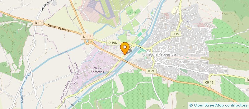 localisation de l'entreprise BE CONCEPT TP VRD  LANCON-PROVENCE